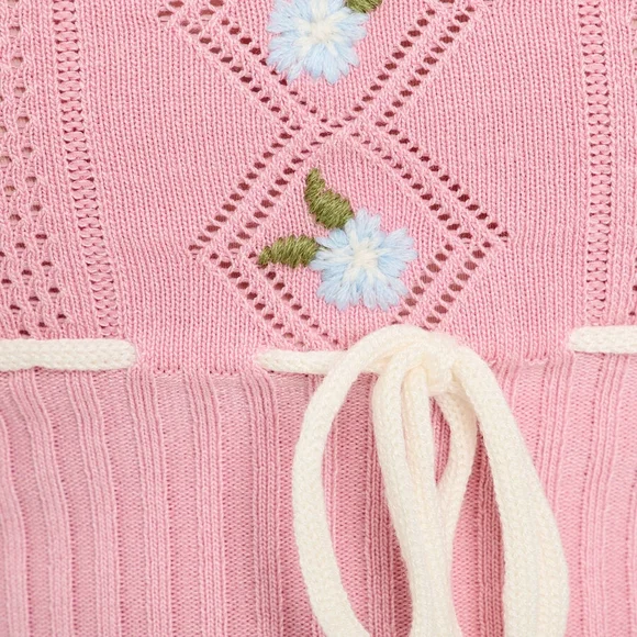 Cache Cache Pink Crop Sweater - Picture 3 of 12